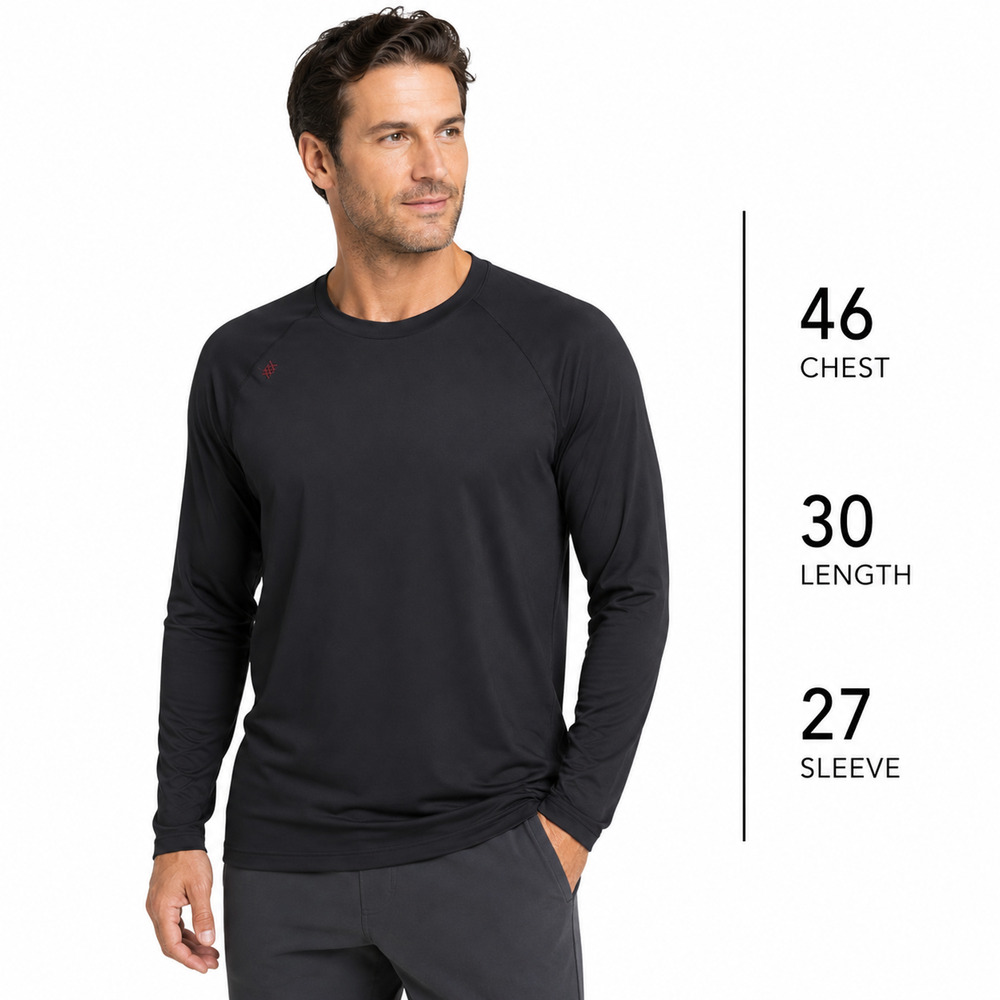 Rhone Long Sleeve Lightweight Tee Shirt Tech Performance Shirt Top Stretch sz XL